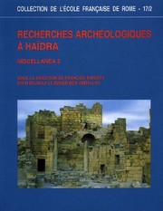Cover of: Recherches archéologiques à Haïdra: miscellanea