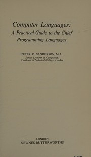 Cover of: Computer languages