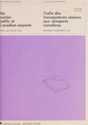 Cover of: AIR CARRIER TRAFFIC AT CANADIAN AIRPORTS