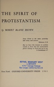 Cover of: The spirit of Protestantism