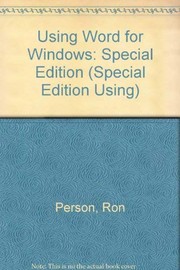 Cover of: Using Word 6 for Windows: with office companion CD