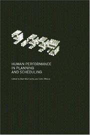 Human performance in planning and scheduling