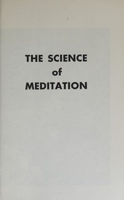 Cover of: The science of meditation