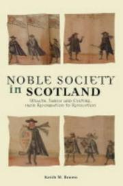 Cover of: Noble Society in Scotland