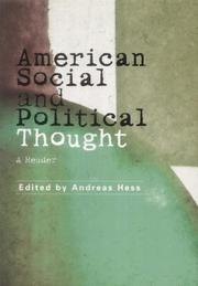 American Social and Political Thought by Andreas Hess