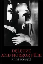 Cover of: Deleuze and Horror Film by Anna Powell