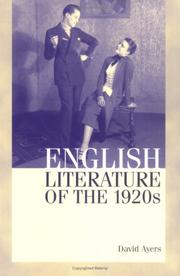 English literature of the 1920s