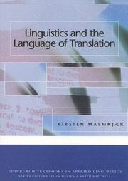 Linguistics and the language of translation