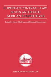 European contract law : Scots and South African perspectives