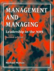 Management and managing : leadership in the NHS