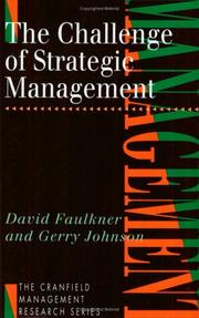 Cover of: The challenge of strategic management