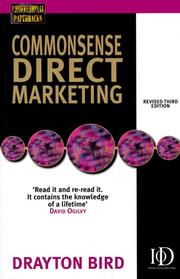 Cover of: Commonsense Direct Marketing by Drayton Bird