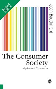 Cover of: Consumer Society by Jean Baudrillard