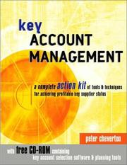 Cover of: Key account management by Peter Cheverton