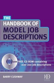 The handbook of model job descriptions