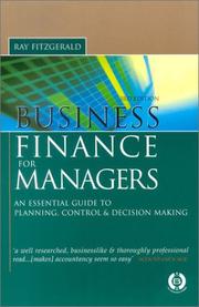 Business finance for managers : an essential guide to planning, control & decision making