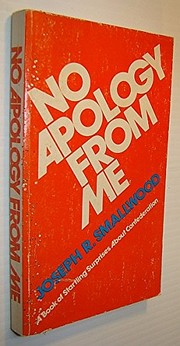 Cover of: No apology from me by Joseph Roberts Smallwood