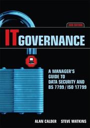 IT governance : a manager's guide to data security and BS 7799/ISO 17799