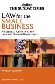 Cover of: Law for the Small Business