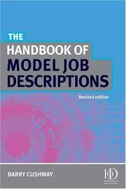 The handbook of model job descriptions