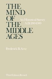 Cover of: The mind of the Middle Ages, A.D. 200-1500