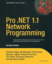 Cover of: Pro .NET 1.1 network programming