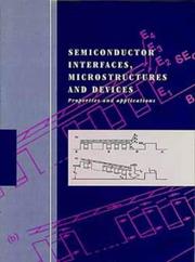 Cover of: Semiconductor Interfaces, Microstructures and Devices: Properties and applications