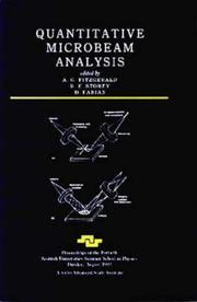 Quantitative microbeam analysis : proceedings of the Fortieth Scottish Universities Summer School in Physics, Dundee, August 1992