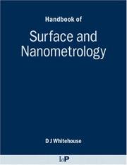 Handbook of surface and nanometrology