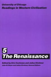 Cover of: University of Chicago Readings in Western Civilization, Volume 5: The Renaissance (Readings in Western Civilization)