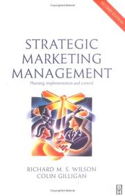 Strategic marketing management : planning, implementation, and control