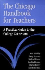 Cover of: The Chicago handbook for teachers by Alan Brinkley ... [et al.].