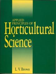 Cover of: Applied principles of horticultural science