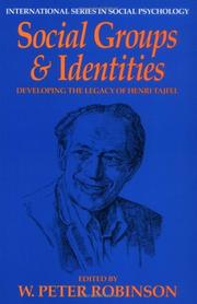 Social groups and identities : developing the legacy of Henri Tajfel