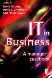 IT in business : a manager's casebook