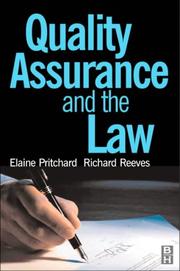 Cover of: Quality assurance and the law