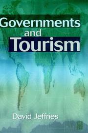 Cover of: Governments and Tourism