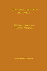 Cover of: Die jüngere Translatio S. Dionysii Areopagitae