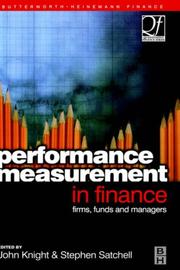 Performance measurement in finance : firms, funds and managers