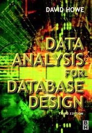 Cover of: Data analysis for database design by D. R. Howe