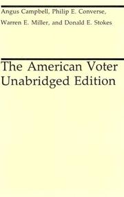 American Voter by Angus Campbell, Philip E. Converse, Warren E. Miller, Donald E. Stokes