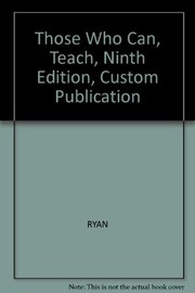 Cover of: Those Who Can, Teach