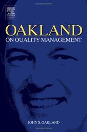 Cover of: Oakland on quality management