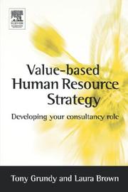 Value-based human resource strategy : developing your consultancy role