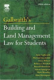 Galbraith's building and land management law for students