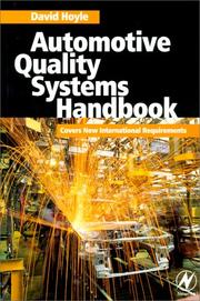 Cover of: Automotive quality systems handbook