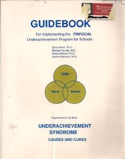 Cover of: Guidebook for implementing the TRIFOCAL underachievement program for schools by Sylvia Rimm ... [et al.].