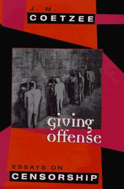 Giving offense : essays on censorship