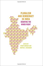 Cover of: Pluralism and Democracy in India: Debating the Hindu Right