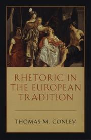 Cover of: Rhetoric in the European tradition